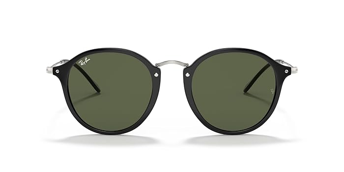 Ray-Ban RB2447 サングラス　美品♡ Amazon.com: Ray-Ban RB2447 Round Sunglasses, Black/G-15